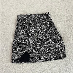 Silence + Noise Black and White Mini Skirt